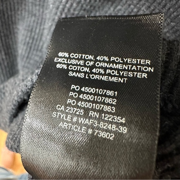 TNA Charcoal Gray Waffle Knit Long Sleeve Dress, Aritzia, Size S - Picture 4 of 8